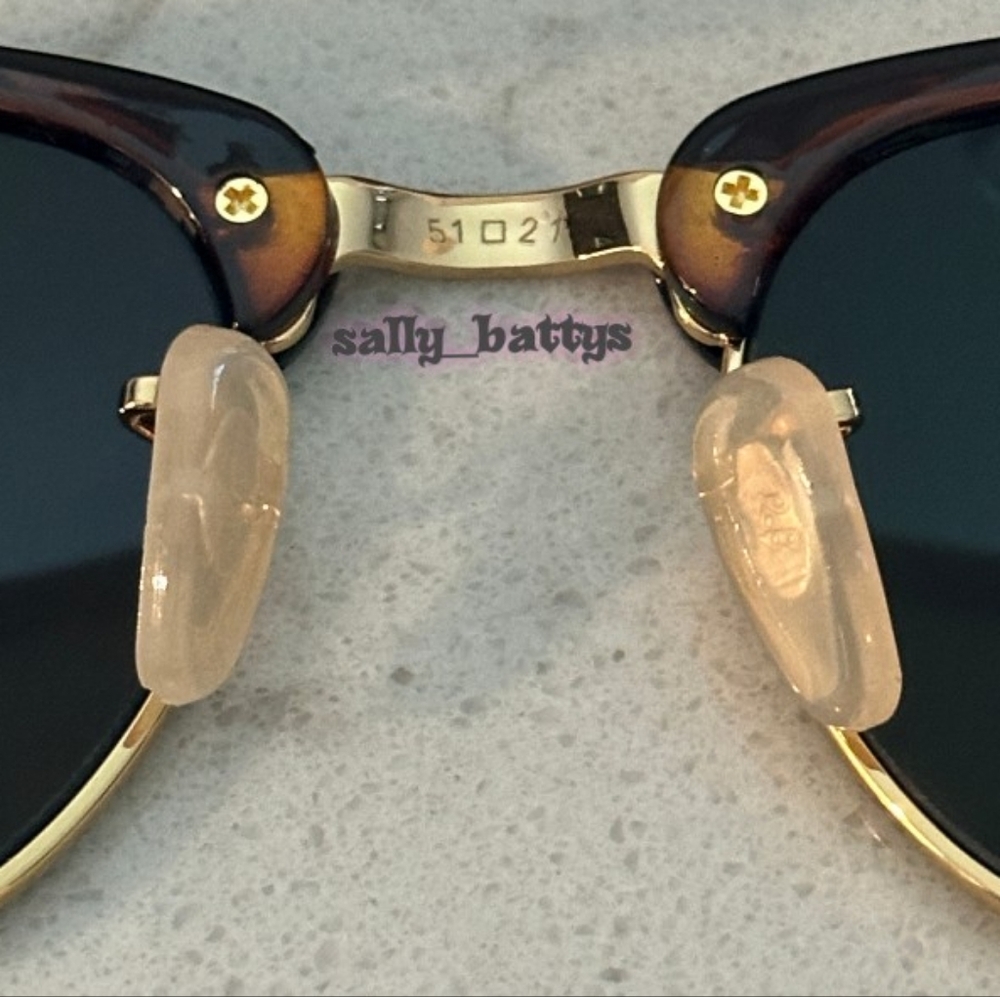 RayBan (Store Display) Clubmaster Tortoise RB3016 Green Lenses - Picture 8 of 16